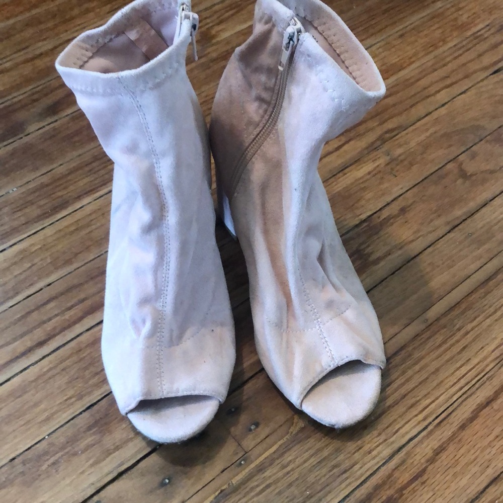 Pink booties